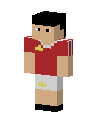 Red Athlete Boy Minecraft red skin