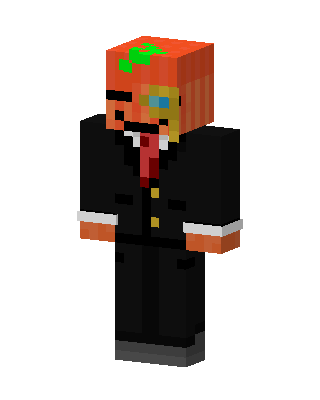Pumpkin Gentleman skin, 3D preview
