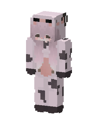 White Animal Girl skin, 3D preview