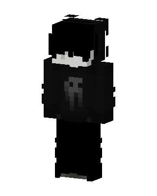 Black Player Boy skin, 3D preview