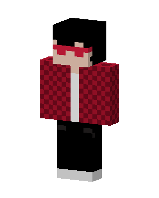 Red Visor Hoodie skin, 3D preview