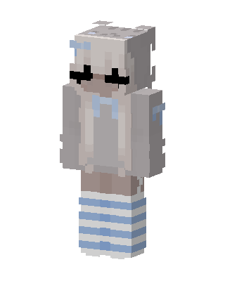 Bunny Hoodie skin, 3D preview