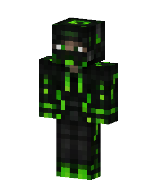 Black Villain Boy Minecraft creeper skin