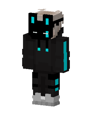 Cyan Shadow skin, 3D preview