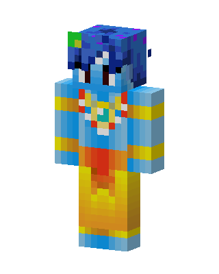 Rainbow Genie skin, 3D preview
