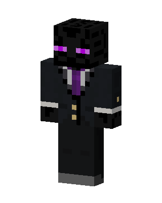 Suited Enderman Minecraft skin