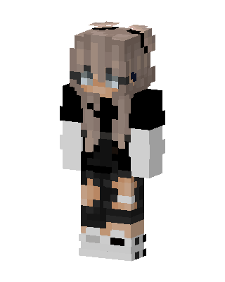 Black Anime Girl Minecraft anime skin
