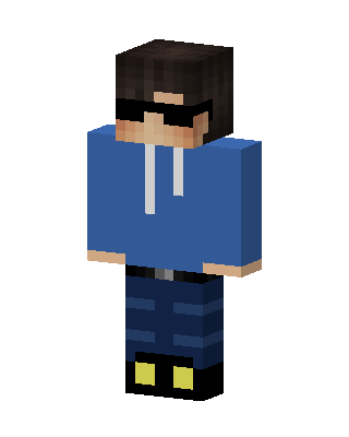 Shades Hoodie Guy skin, 3D preview