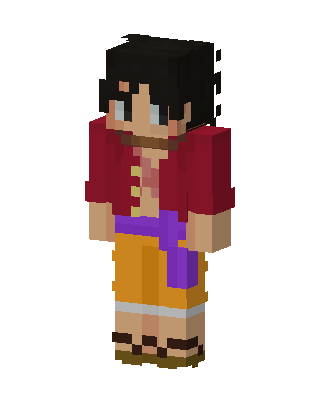 Monkey D. Luffy skin, 3D preview