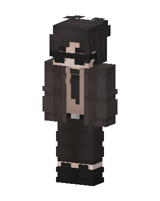 Black Suit Boy skin, 3D preview