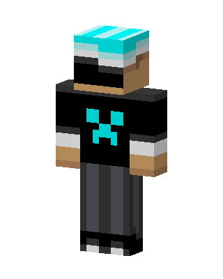 Diamond Creeper Hoodie skin, 3D preview