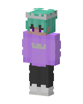Purple Crowned Cutie Girl skin, 3D preview