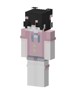 Pink Sailor Girl skin, 3D preview