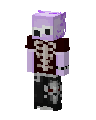 Purple Skeleton skin, 3D preview