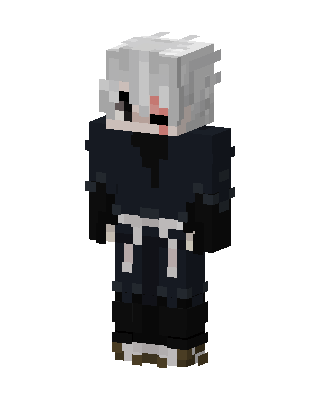 Black Ninja Boy skin, 3D preview