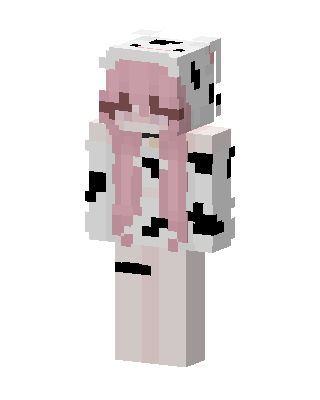 White Animal Girl skin, 3D preview