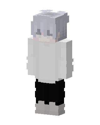 Snowy Hoodie Boy skin, 3D preview