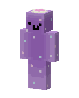 Purple Jelly Blob skin, 3D preview