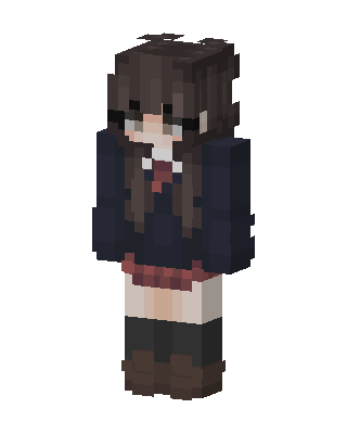 School Uniform Girl skin, 3D preview
