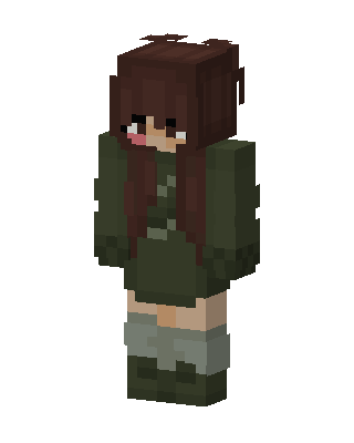 Cozy Forest Girl skin, 3D preview