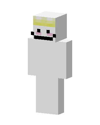 White Cutie Girl skin, 3D preview
