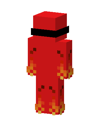 Blazing Red skin, 3D preview