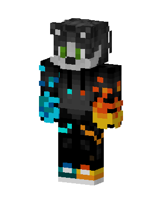 Black Gamer Boy skin, 3D preview