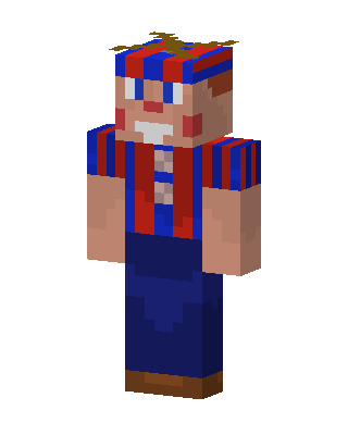 Blue Player Boy skin, 3D preview