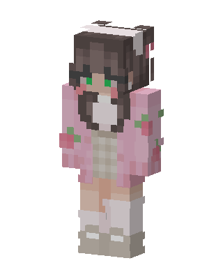 Strawberry Cutie Minecraft skin