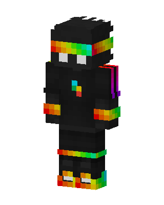 Rainbow Ninja Minecraft skin