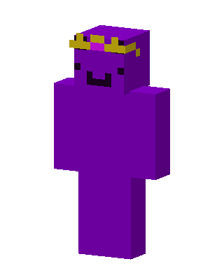 Purple Guy Crown skin, 3D preview