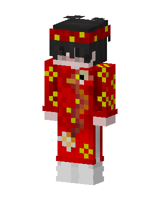 Red Qipao Girl Minecraft skin