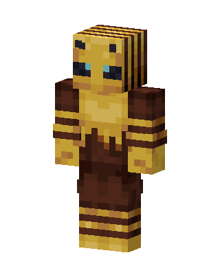 Bee Warrior skin, 3D preview