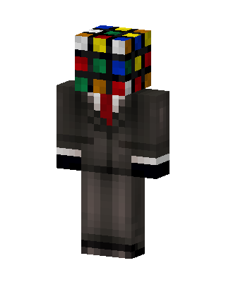 Cube Head Minecraft skin