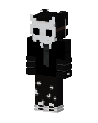 Black Player Boy skin, 3D preview