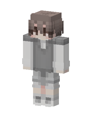 Gray Student Girl Minecraft skin