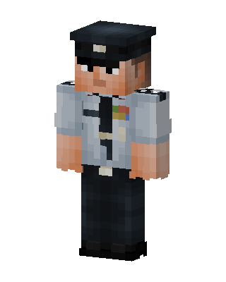 Gray Cop Boy Minecraft skin