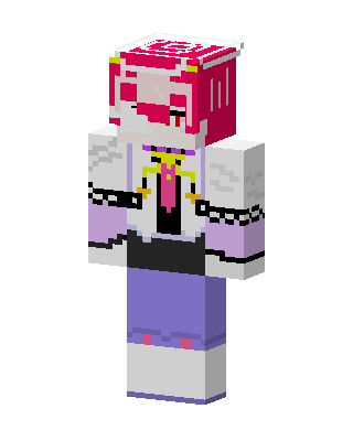 Pink Clown Girl skin, 3D preview