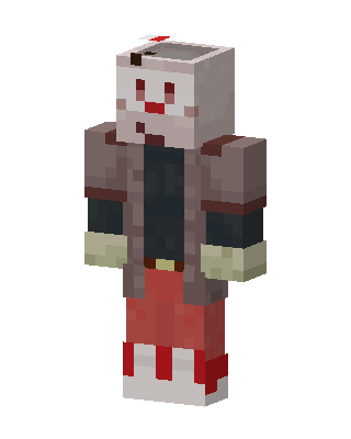 Gray Costume skin, 3D preview