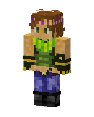 Green Player Girl skin, 3D preview