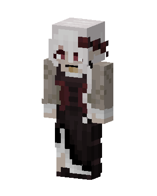White Hero Girl skin, 3D preview