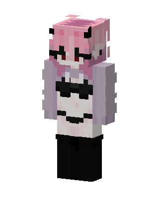 Pink Anime Girl Minecraft skin