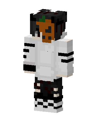 White Masked Athlete Boy skin, 3D preview