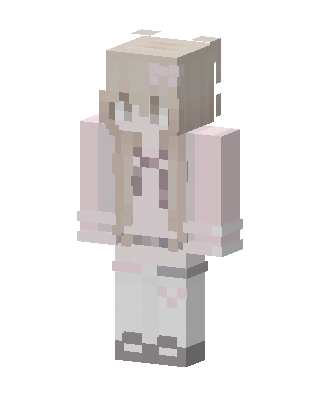 Pastel Pink Girl skin, 3D preview