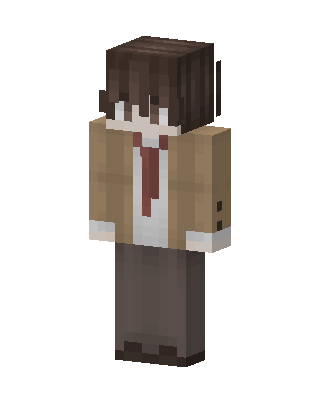 Red Tie Wanderer Minecraft skin