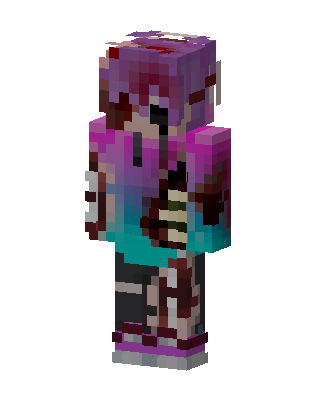 Purple Anime Girl Minecraft e-girl skin
