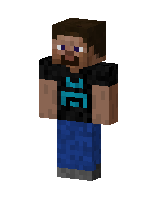Blue Mob Boy skin, 3D preview