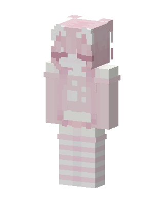 Pink Player Girl skin, 3D preview