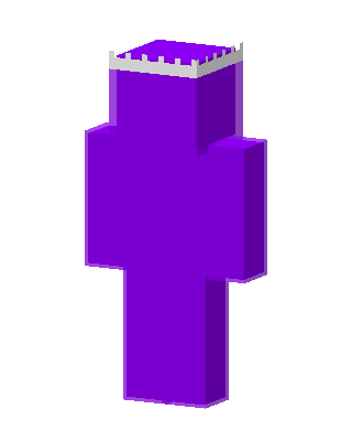 Purple Crowned Blob skin, 3D preview