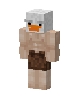 Caveman Duck skin, 3D preview
